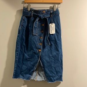 Velvet Heart Denim Skirt